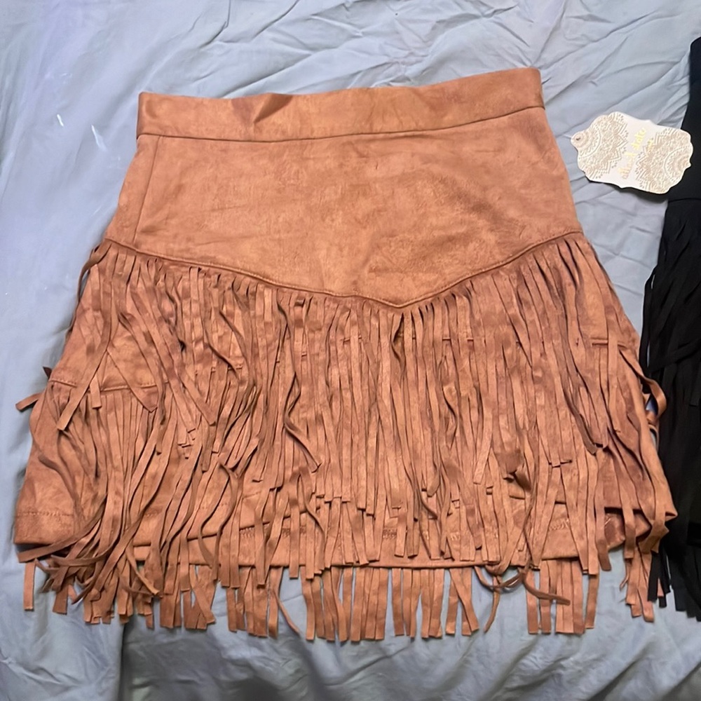 Two size small Fringe Skirts